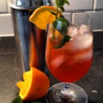 Bourbon-Campari Sassy Orange Julep
