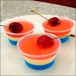 Layered Jell-O shots.  Party like it's 1847!