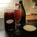 Pretty in Pink:  A Cranberry-Prosecco Sparkler