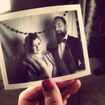 My buddy Ramos Gin Fizz and I, all fancied up.  Classic polaroid.  (photo by Cody Derrick)