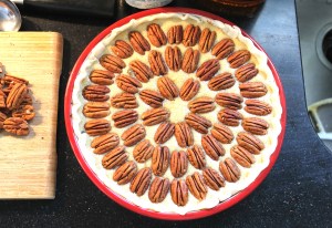 Darby's Bourbon Pie: ready to go in the oven! 