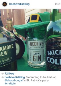 From Beehive Distilling's Instagram feed. Love y'all! Everyone's a little Irish at our fest. 